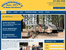 Tablet Screenshot of galvaneksautosales.com